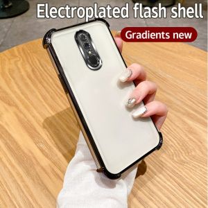Luxury Plating Case For OPPO F11 Pro F11 Clear Shockproof Camera Protection Cover