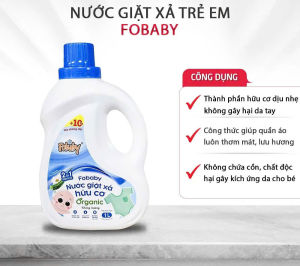 Nước Giặt Xả Fobaby 1000ml Hữu Cơ Cho Bé Lưu Hương Lâu An Toàn Cho Bé.