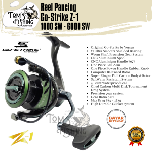 Reel Pancing GoStrike Versus Z-1 1000 - 6000 SW (11 Seal Bearing) Carbon Murah - Toms Fishing
