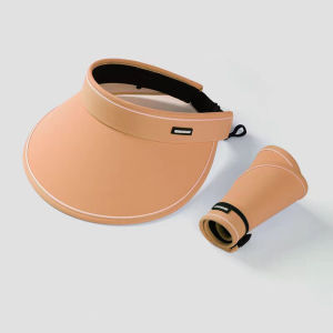 FG Topi Visor Lipat Pantai Outdoor Pelindung Panas Anti UV Untuk Pantai Topi Golf Knit Wanita Musim Panas Import