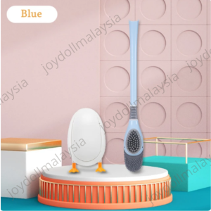 [ READY STOCK ] Diving Duck Toilet Brush  Silicone Toilet Brush Set Toilet Wall-Mount Cleaning Scrubber