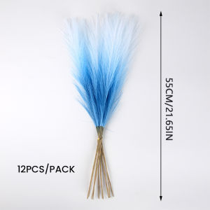Artificial Pampas Flower Fluffy Faux Pampas Grass Decor for Vase Fake Flowers Party Decor Indoor Decoration