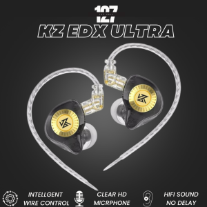 KZ EDX Ultra Earphone Gaming | IEM Monitor | Mic Jernih | 3.5mm Jack | Anti Noise Ergonomis