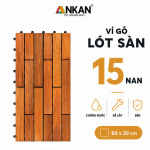 Vỉ Lót Sàn Ban Công Loại Dài 60cm Màu Vàng Thương Hiệu ANKAN Dùng Để Lót Ban Công Sân Vườn Sân Thượng Hành Lang Văn Phòng