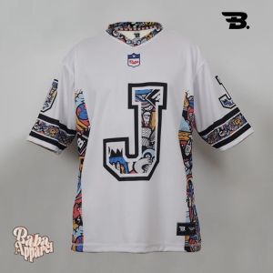 Jersey Vintage Series Alfabet J Streetwear / Retro / Vintage / NFL /Sportwear /music / Jersey bola retro / Korean style