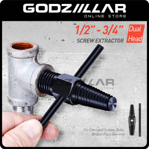 1/2”-3/4” Pipe Extractor Extractor 2 Way Pipe Extractor 5Pcs Remover Tool Damaged Screw Broken Screw Bolt Remover