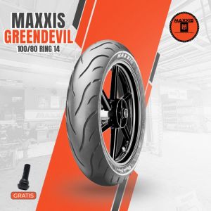 Ban Motor Matic MAXXIS GREENDEVIL 100/80 Ring 14 Tubeless
