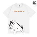 HYPE Kaos Couple Orange Cat and Dog Siberian Husky Tshirt Pria Wanita - Atasan Sablon DTF. 