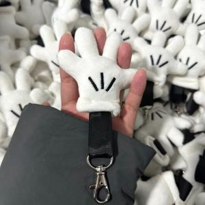 New Fashion Mickey Mouse Schoolbag Pendant Plush Key Ring Cartoon Car Key Ring Backpack Pendant Charm Accessories Kid Toy Gift