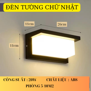 Đèn treo tường gắn tường trang trí decor kháng nước ip65 điện áp 220v smartlife