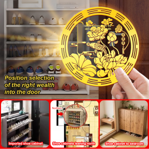 [Continuous Luck] Auspicious Lotus Stickers Heavenly Palace Blessing Stickers Koi Stickers Pure Bathroom Stickers