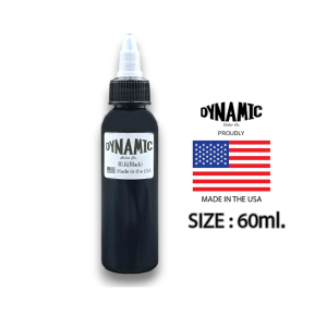 หมึกสักสีดำไดนามิค BLK ขนาด 1 /2 / 8 ออนซ์ สีสำหรับสักลงผิวหนังร่างกาย