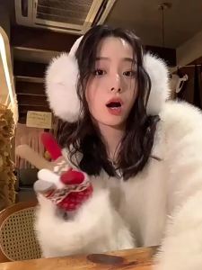 Winter Foldable Warm Earmuffs for Women Anti Ear Protection Cover Imitation Fox Hair Ear Cover