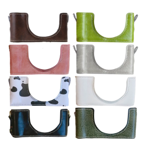 PU Leather Half Camera Case For ZV1M2/ZV1F With Bottom Opening Easy Access Convenient Protector