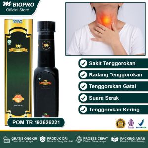 Obat Sakit Tenggorokan Radang Tenggorokan Tenggorokan Gatal Batuk Kering Suara Serak Batuk Berdahak Susah Menelan Pelega Tenggorokan Gurah Lendir - Mbiopro Asli Original