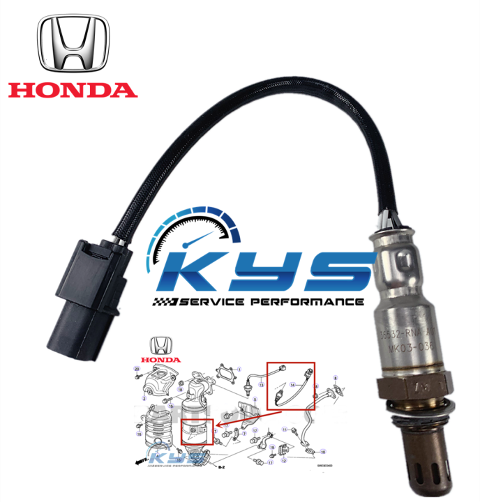 HONDA OXYGEN SENSOR AIR FUEL RATIO LAMBDA O2 SENSOR (REAR) CIVIC