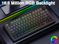 AULA 80 Keys 2.4G/Bluetooth/Wired Tri-mode Hotswap mechanical keyboard RGB backlit 3/5PIN Switch mechanical keyboard (F75). 