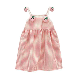 AILEBE Kids Dress OOTD Ruffles Ribbon Tie Back Dress Lightweight Breathable For Hot Weather Perfect Summer Daily Wear Cute Pambahay Going Out For Girls 0-10 Yrs