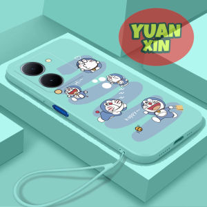 เคสโทรศัพท์ Vivo Y35 4G Vivo Y36 4G Vivo Y27S Vivo Y36 5G Vivo Y27 5G กรณีโทรศัพท์มือถือการ์ตูนการ์ตูนโดเรมอนออกแบบกรณีโทรศัพท์ TPU นุ่ม