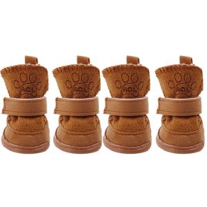 OUTOPEN Fashion Antiskid for Small Dog Cats Outdoor Autumn Winter Skidproof Sneakers Pet Shoes Dog Supplies Dog Snow Boots