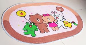 KESET KARAKTER  keset  oval ANTI SLIP Anti Bau Nyerap Air Anti Bakteri