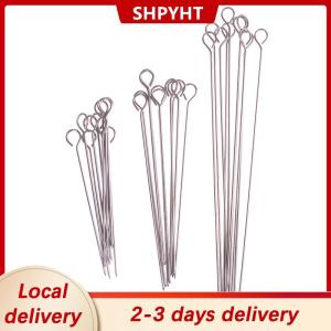 [COD] SHPYHT Local delivery Ship within 24 hours 10pcs meat goose Round Roast Skewers Stick Stainless Steel BBQ Needle