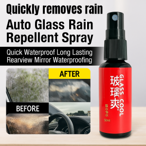 Auto Glass Rain Repellent Spray Quick Waterproof Long Lasting Rearview Mirror Waterproofing