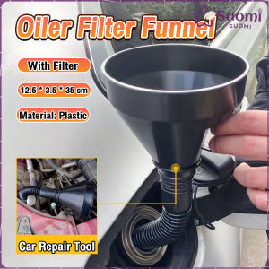 Suomi Oiler Filter Funnel Car Motorcycle Refueling Longer Filter Funnel with Filter Flexible Tube