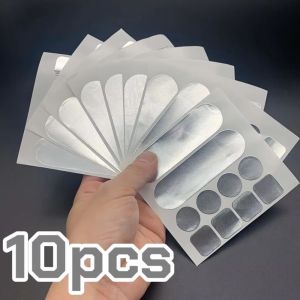 JING 10Pcs Self Adhesive Cookware Repair Tape Aluminum Foil Waterproof Sealing Leak Repair Patches  Flexible Fit Pot Repair Stickers for Pots Pans Kettles Metal Pipes and Ceramic Containers