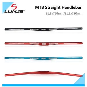 LUNJE Bicycle Handlebar MTB Straight Handlebar Bicycle Crossbar 31.8mm620/720/780MM Handlebar