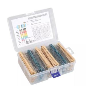 2600Pcs Metal Film Resistor Assortment Kits 1Ohm-10MOhm 130 Values Resistor Kits for Projects Experiments Easy to Use