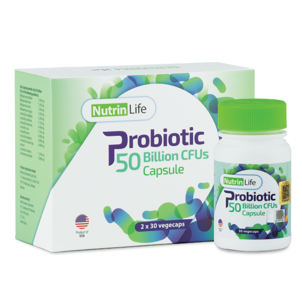 Probiotics With Lactobacillus Bifidobacterium And Saccharomyces Boulardii NUTRINLIFE Probiotic 50 BILLION CFUs 2x30's capsule (Lactobacillus