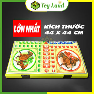 [Trung Lê] Cờ Cá Ngựa Bàn Nhựa Gấp Gọn Size Lớn Cờ Đua Ngựa Đồ Chơi Giải Trí Phát Triển Nhóm Bạn Tết