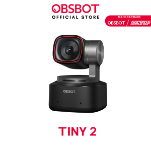 Obsbot Tiny 2 - Pan Tilt & Zoom 4K AI Camera with Auto Tracking