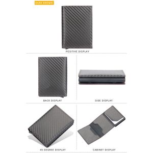 BAELLERRY K9142 DOMPET KARTU LONTAR RFID DENGAN PENUTUP MAGNET BAHAN KULIT PU HIGH GRADE