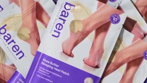 Baren Shea Butter Heel Repair Patch for Cracked Dry Heels Overnight Foot Moisturizer Mask Hydrating & Breathable (6 pcs) K-Beauty