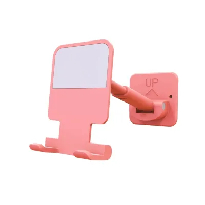 Zeallion Giá Đỡ Điện Thoại Di Động Dạng Ống Lồng Gắn Tường Giá Đỡ Điện Thoại Di Động Có Thể Điều Chỉnh Gấp Gọn Cho Gia Đình Phòng Ngủ Phòng Tắm Nhà Bếp Giá Để Đồ