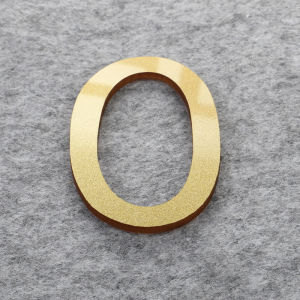 Gold Acrylic House Number Door Sticker10x6.6cm Room ID Sign Self-Adhesive For Villa Office HotelWaterproof Wall Decor