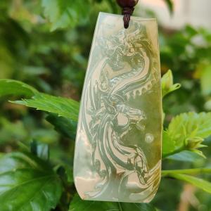Light Green mix with brown Natural Type A Jadeite Pendant carved as Horse meaning Prosperity development bravery conquest certificate included weighs 23.16 grams 60.8 * 28.2 * 6.3 mm suitable for daily wear or collection (pendant89)