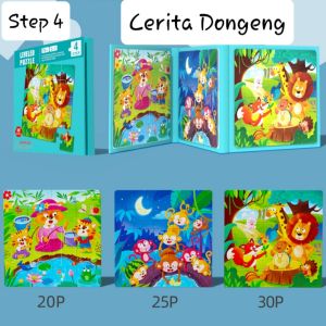 [TM55]Buku Puzzle Magnet 3 in 1 Dengan 5 Step Variasi / Booklet Magnetic Puzzle 3 in 1 / Leveled Puzzle 5 Step / Mainan Anak Puzzle Magnet