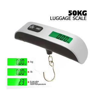 Luggage Scale 50kg Portable LCD Display Electronic Scale Weight Suitcase Travel Bag Hanging Scale Tool with Hook
