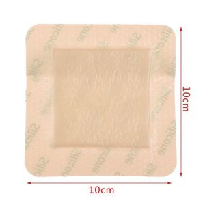 5Pcs Medical PU Silicone Foam Wound Dressing Waterproof Sterile Patch Suitable Decubitus Wound Care Patch for Bedridden Patients