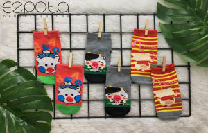 Kaos Kaki Bayi 1-2 tahun set isi 3 Pasang Karakter Hewan Bibir Timbul Kekinian Terbaru