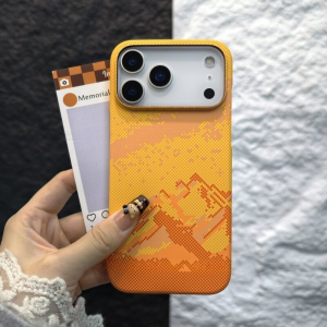 Original Snowflake Texture For Magsafe Phone Case For iPhone 17 Air 16 15 14 17 Pro Max Frameless Wireless Charge Magnetic Cover