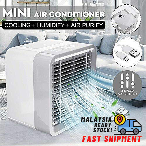 READY STOCK]-USB Mini Air Conditioner Portable Air Mini Cooler