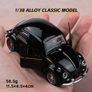 LIWU Classic Retro Beetle Alloy Car Model Alloy 1: 36 Mini Vehicle Ornaments Decorative Double Door Car Models Toy Birthday Toys Gifts