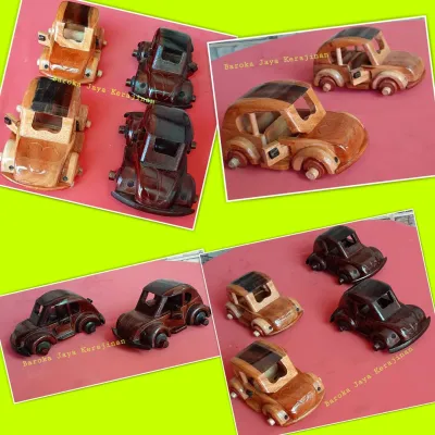 Termurah Pajangan Miniatur Mobil Kayu VW