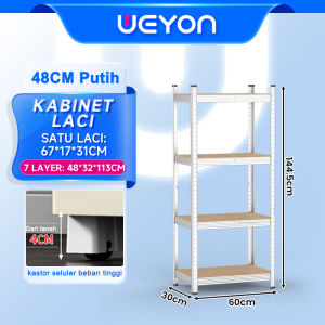 Weyon Rak besi siku 5 susun/Rak barang/Rak gudang /Rak susun Serbaguna