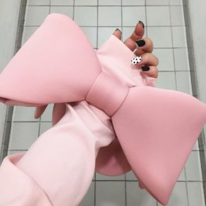 New Spring Summer Woman New Personality Pink Color Spliced Bow Many Wear Methods Handbag All Match Evening Clutch Bags Cute