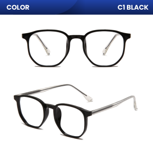 IOOI Eyewear -  Kacamata Kotak  TR90 Elastis Anti Radiasi Photocromic Blueray Pria Wanita 272